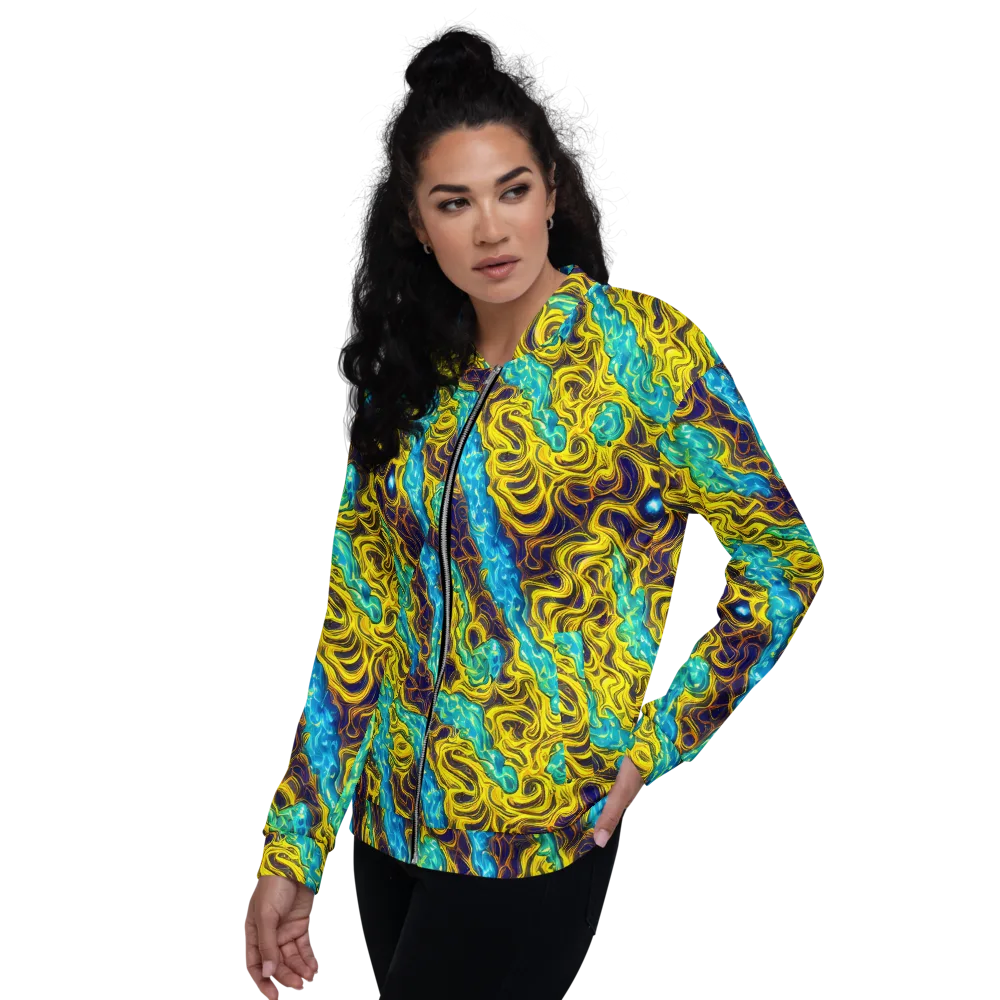 Liquid Gold Rush on Bomber Jacket — Left