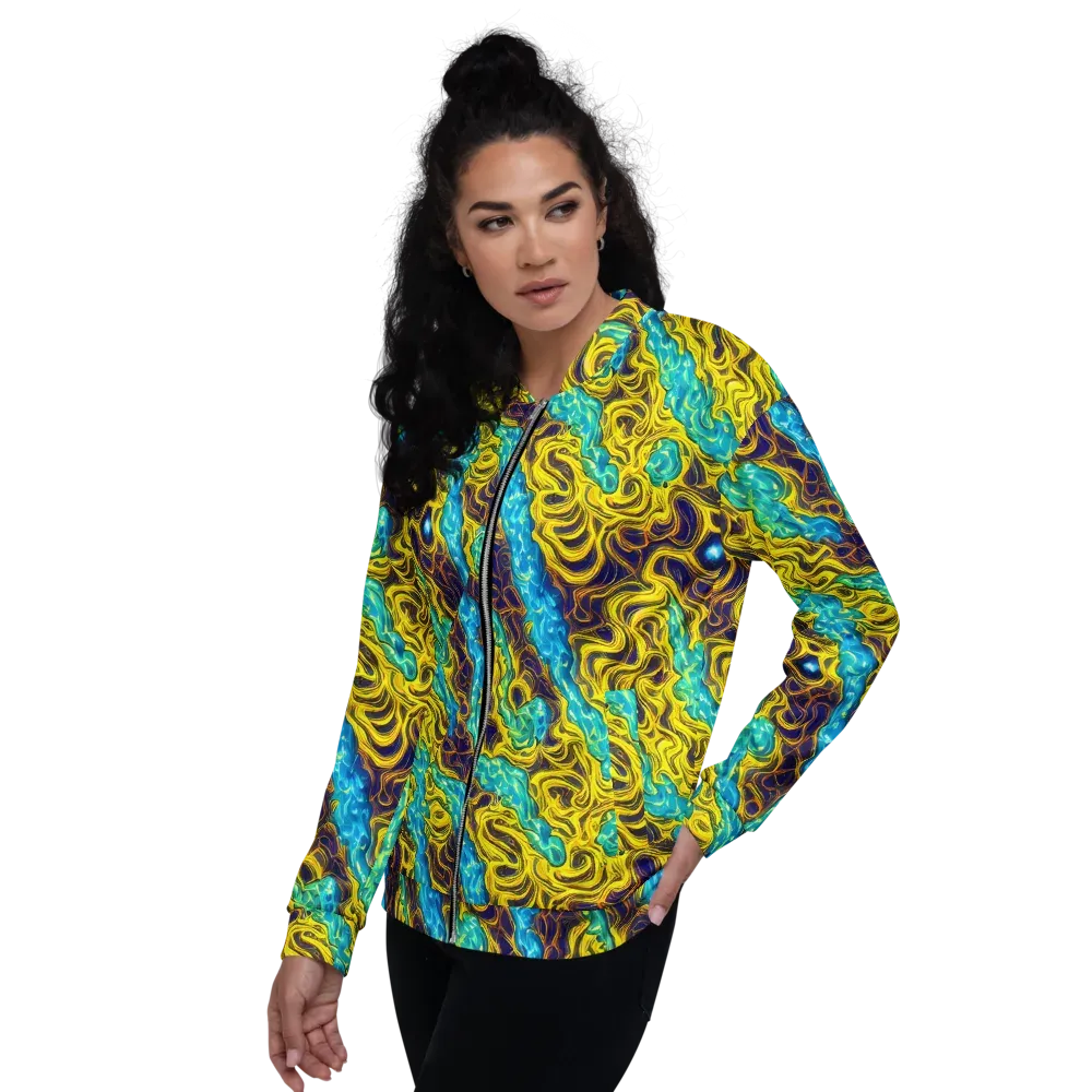 Liquid Gold Rush on Bomber Jacket — Left