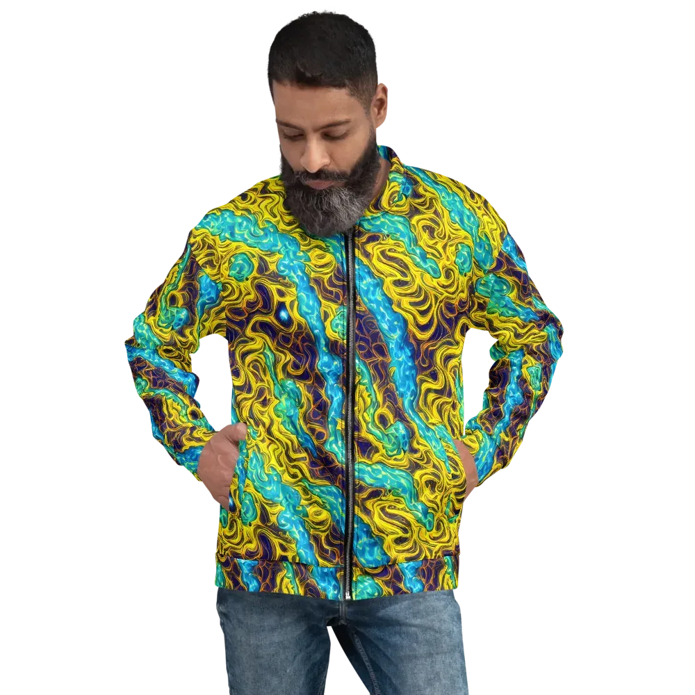 Liquid Gold Rush on Bomber Jacket — Front