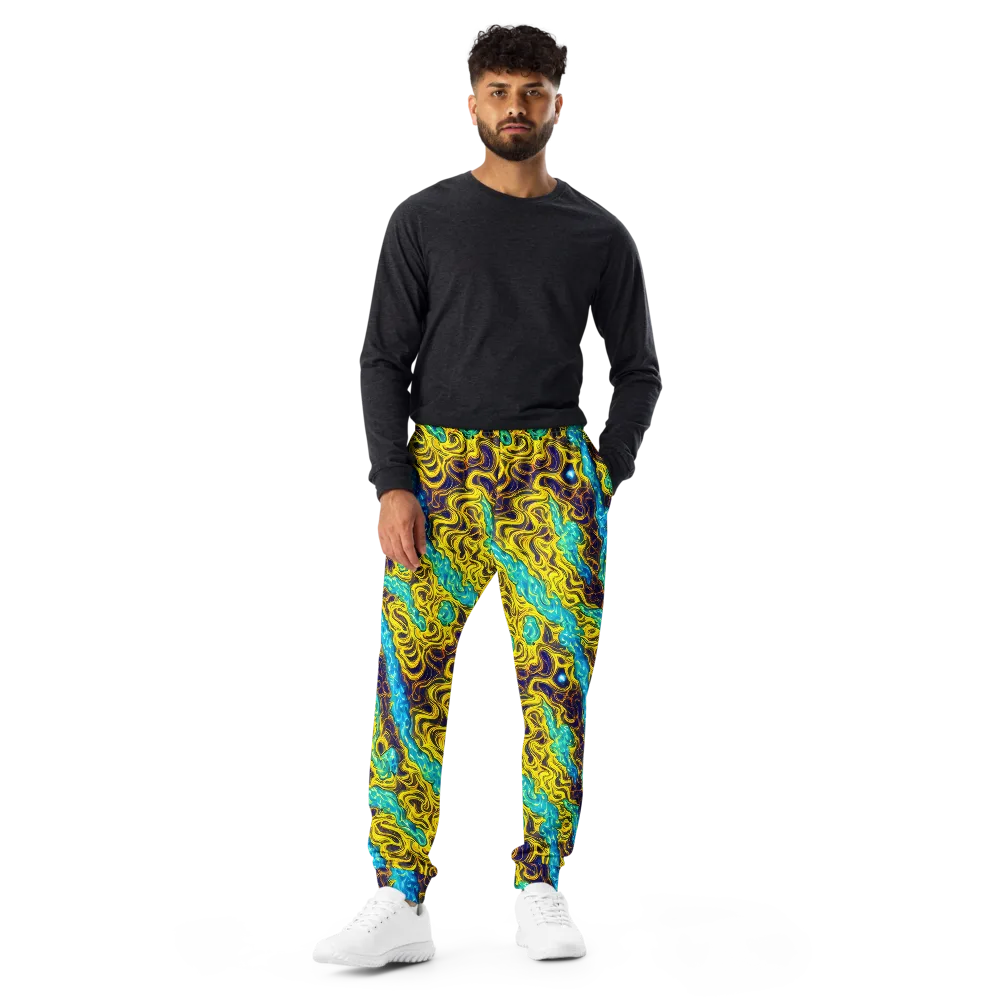 Liquid Gold Rush on Men's Joggers — Front