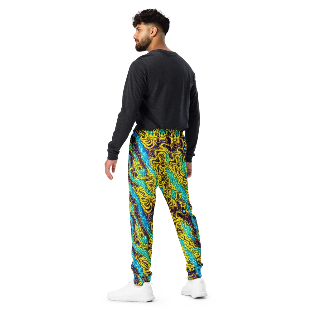 Liquid Gold Rush on Men's Joggers — Back