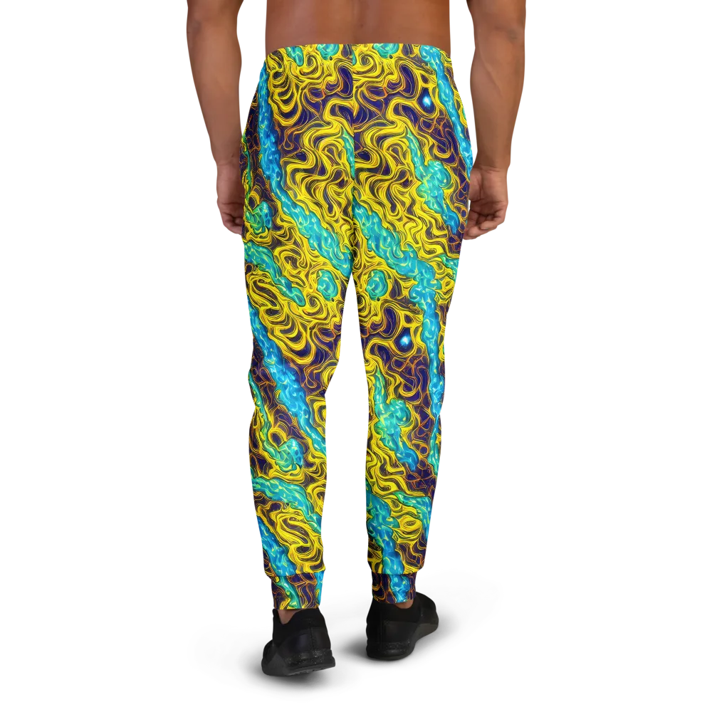Liquid Gold Rush on Men's Joggers — Back