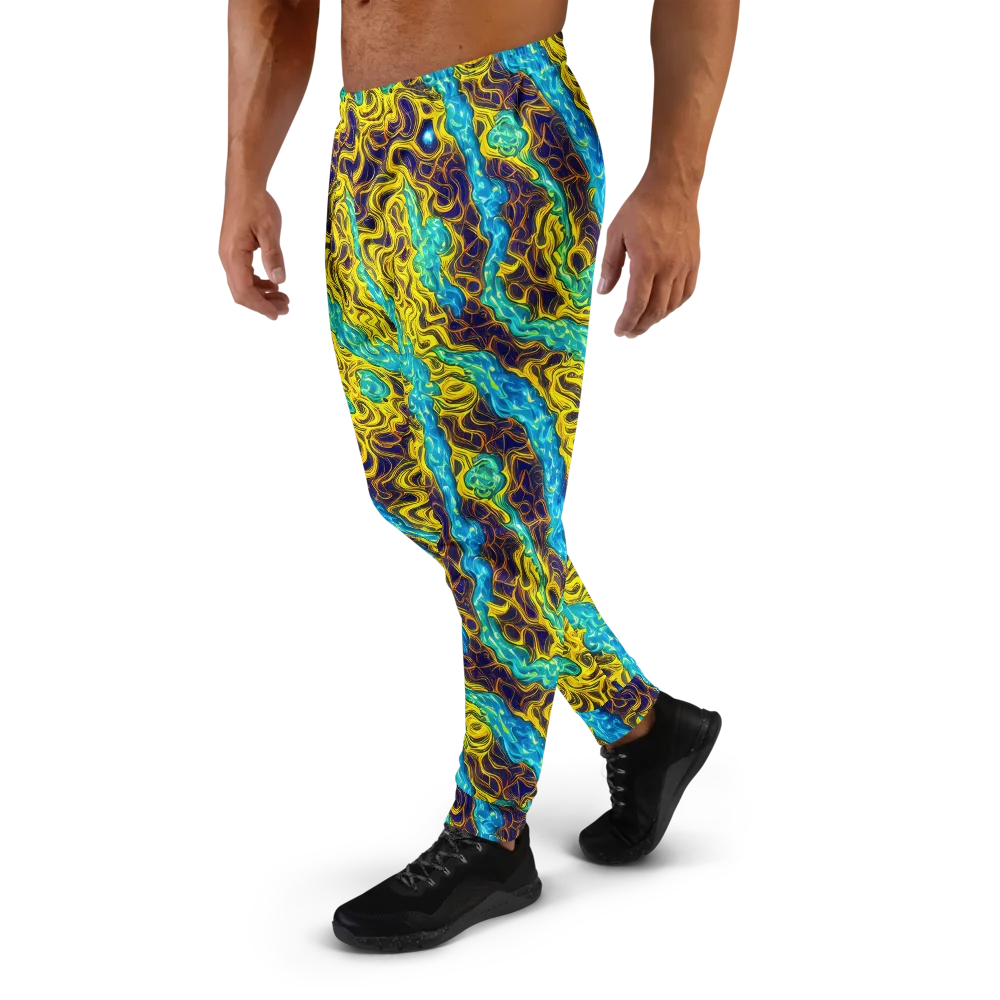 Liquid Gold Rush on Men's Joggers — Left