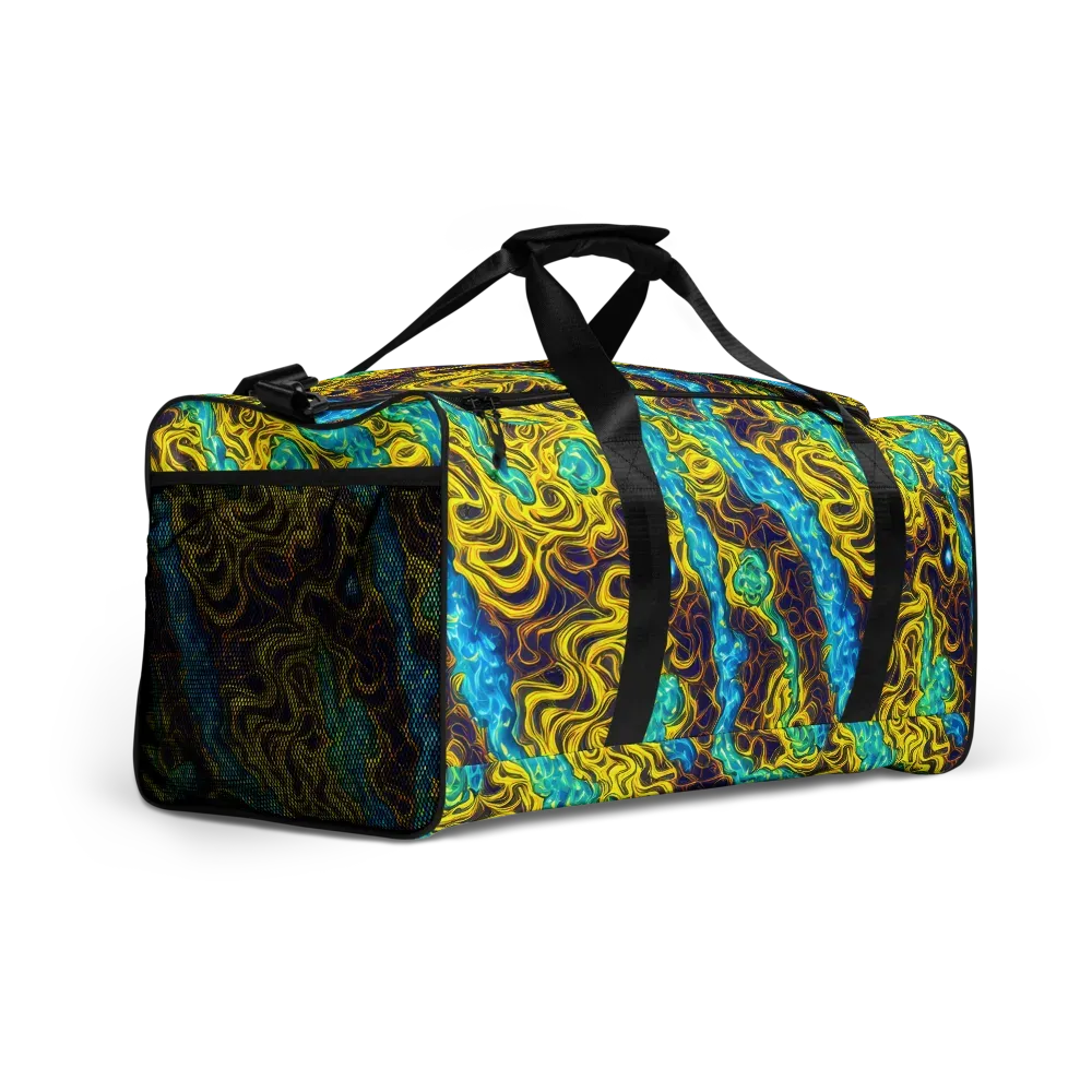 Liquid Gold Rush on Duffle Bag — Right Front