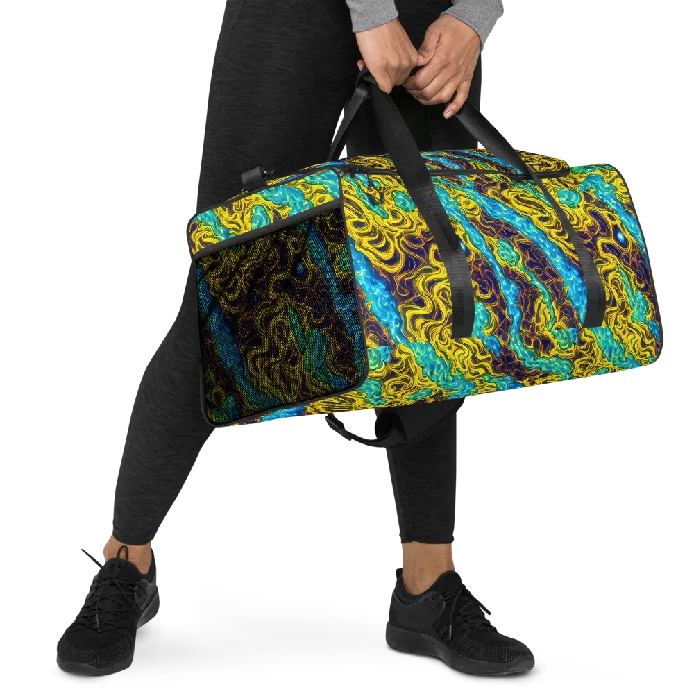 Liquid Gold Rush on Duffle Bag — Right Front
