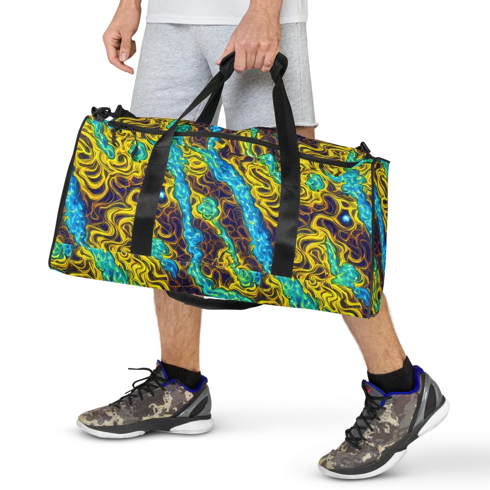 Liquid Gold Rush on Duffle Bag — Front