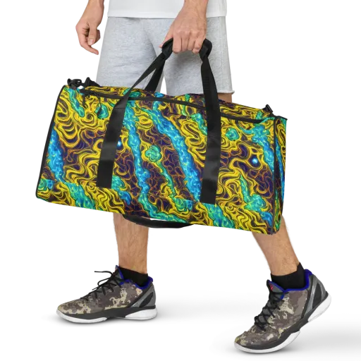 Liquid Gold Rush on a Duffle Bag