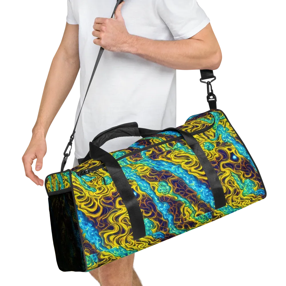 Liquid Gold Rush on Duffle Bag — Right Front