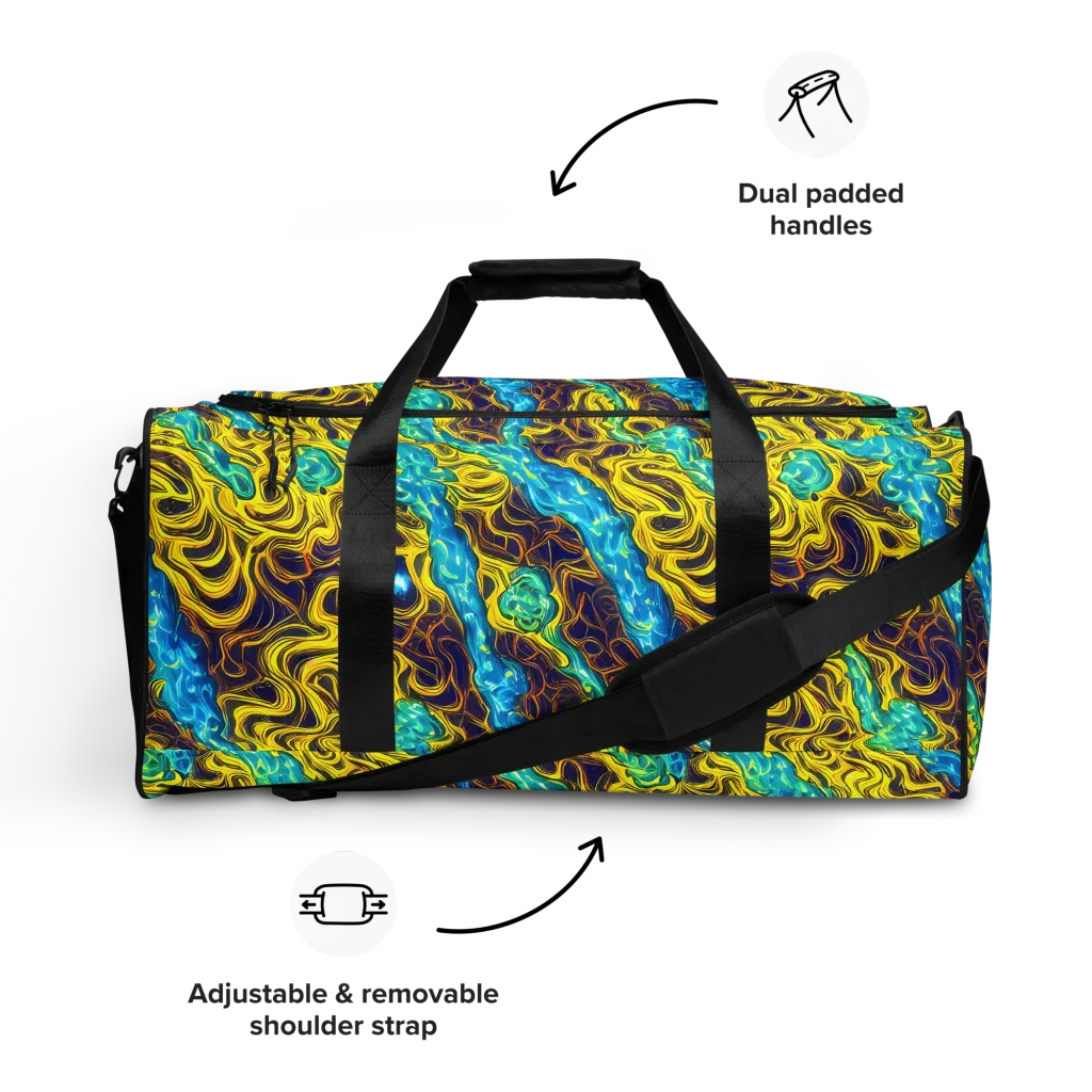 Liquid Gold Rush on Duffle Bag — Front