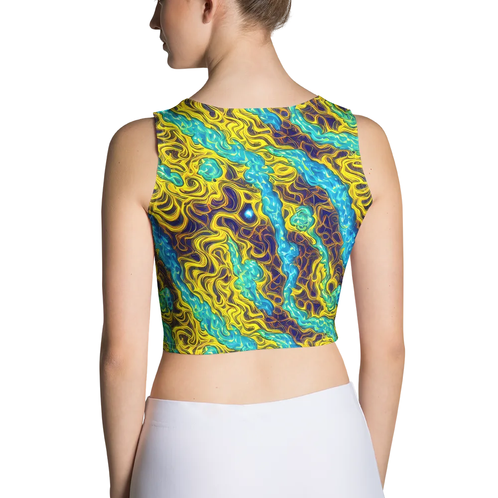 Liquid Gold Rush on Crop Top — Back
