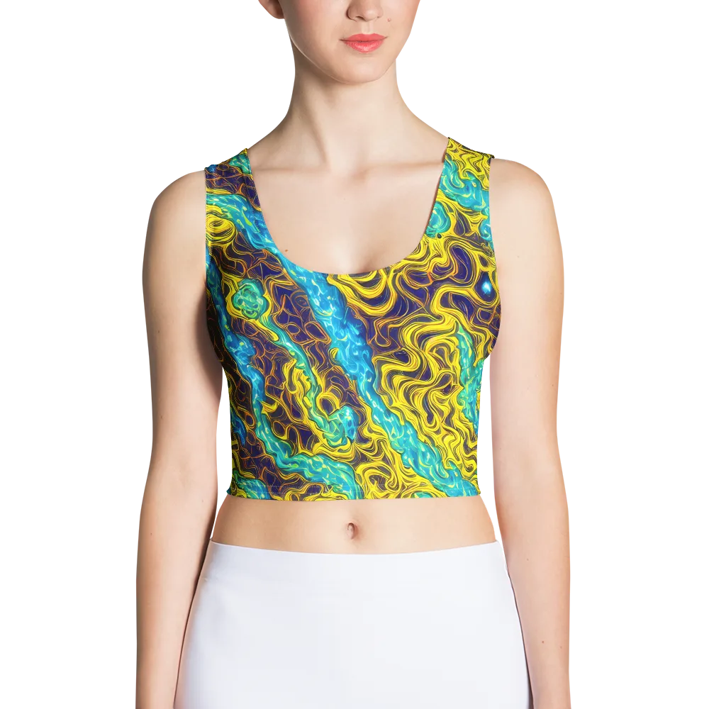 Liquid Gold Rush on Crop Top — Front