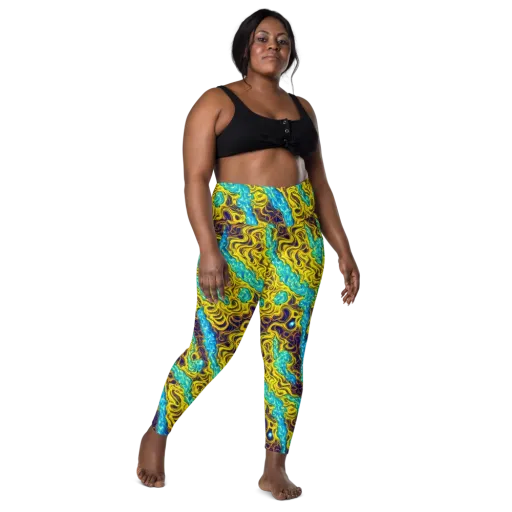 Liquid Gold Rush on a Leggings with Pockets
