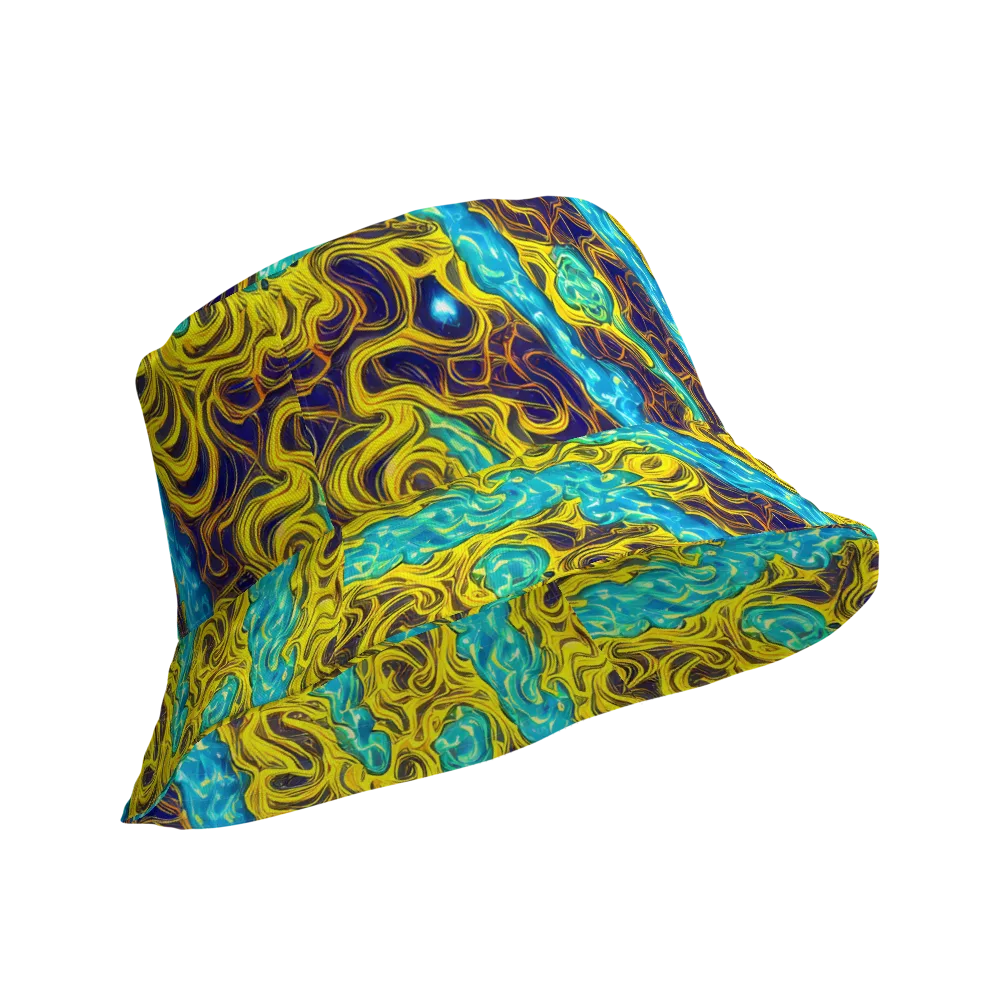 Liquid Gold Rush on Reversible Bucket Hat — Product details Outside