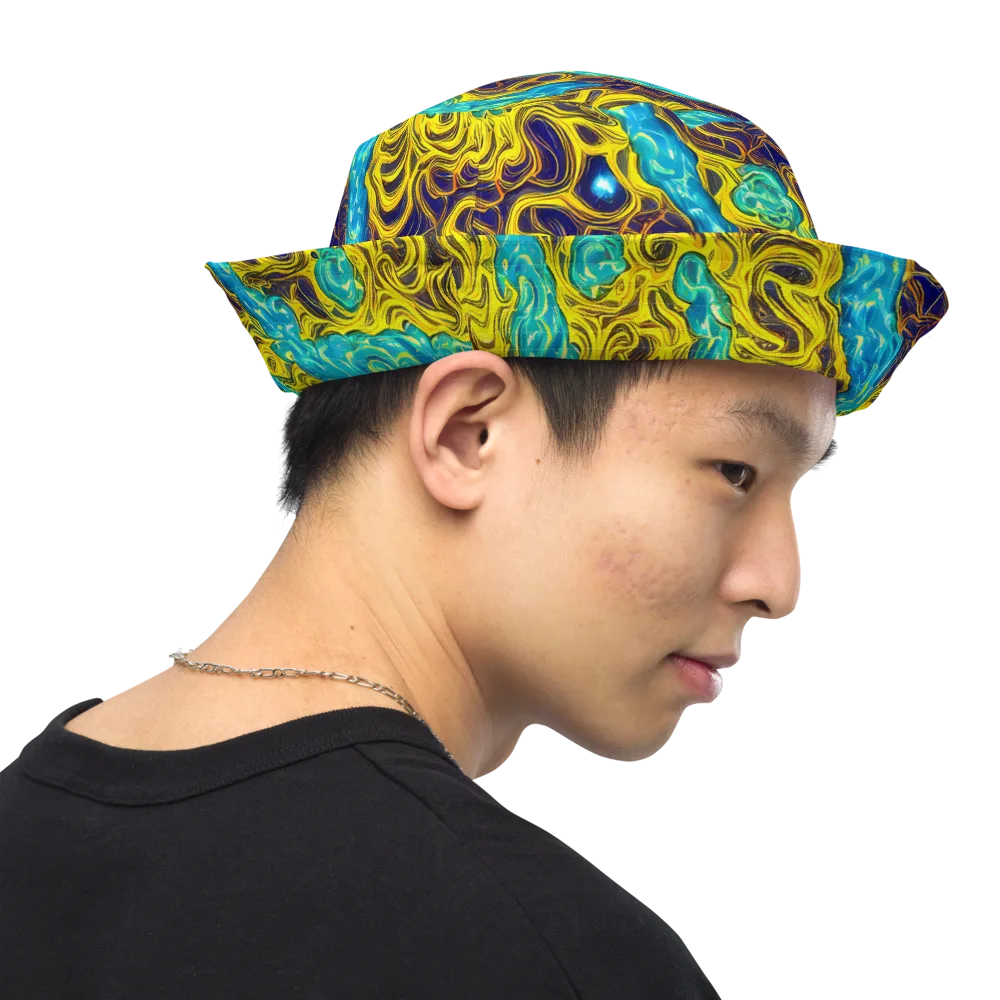 Liquid Gold Rush on Reversible Bucket Hat — Right Outside