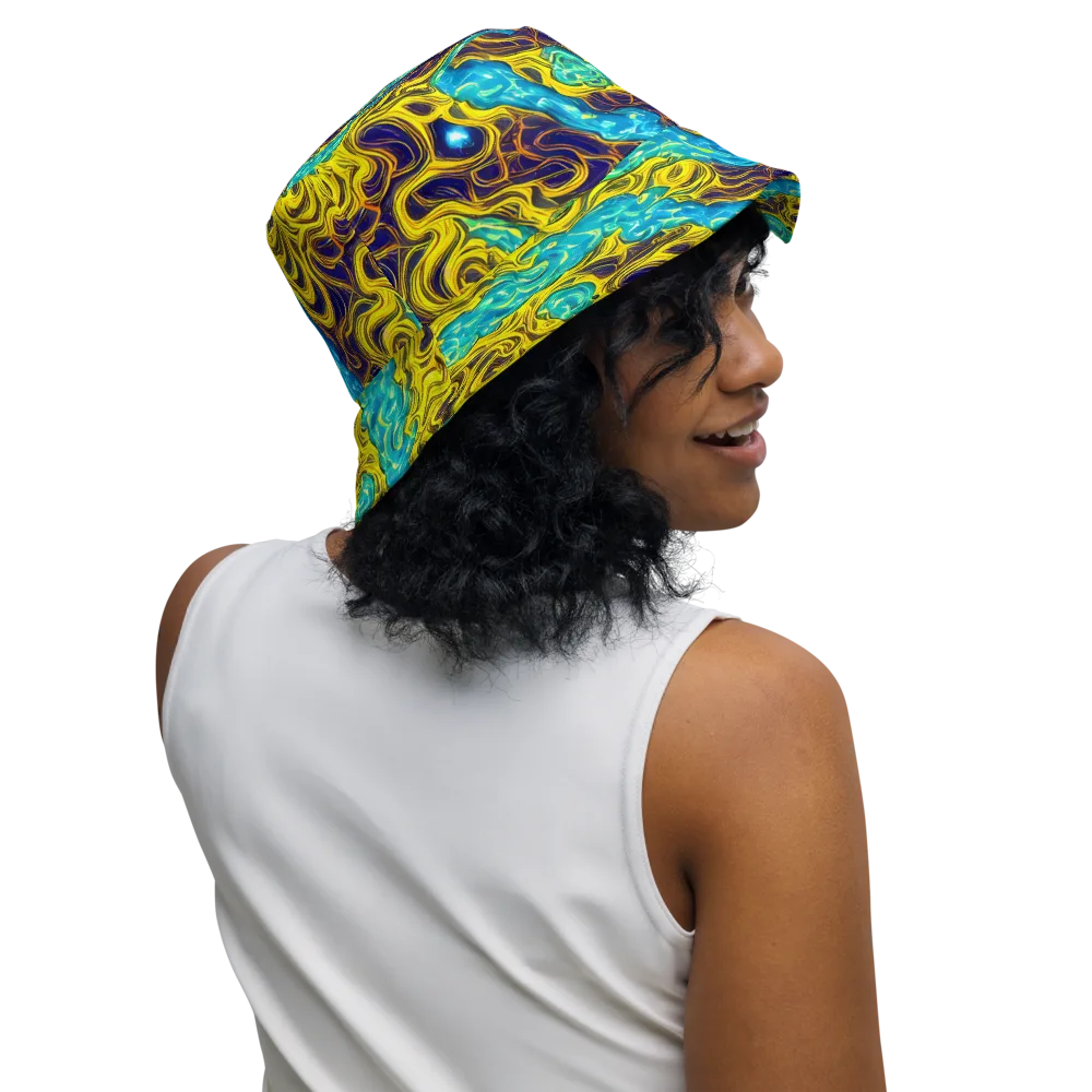 Liquid Gold Rush on Reversible Bucket Hat — Right Outside