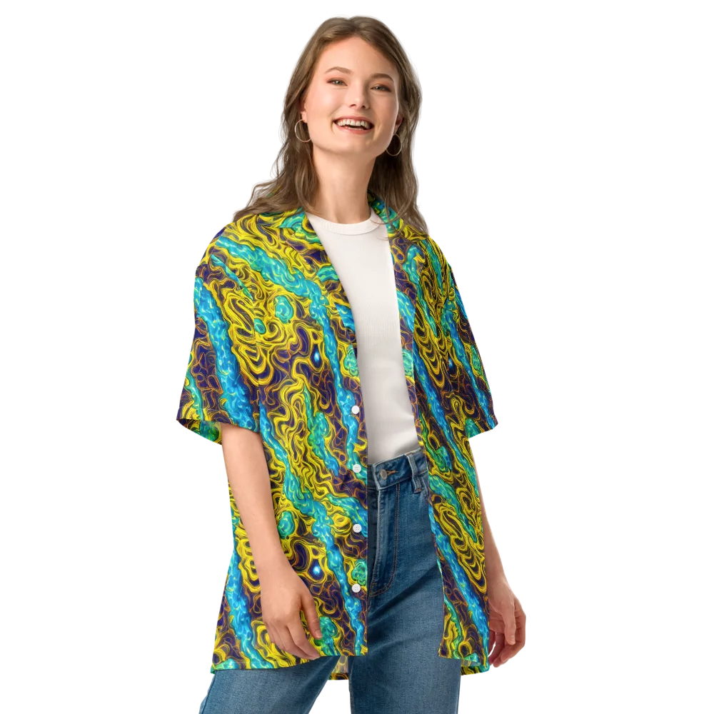 Liquid Gold Rush on Button Shirt — Front