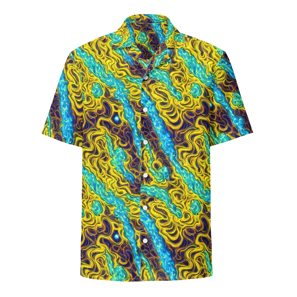 Liquid Gold Rush on Button Shirt — Front