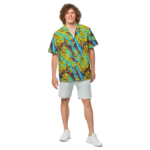 Liquid Gold Rush on a Button Shirt