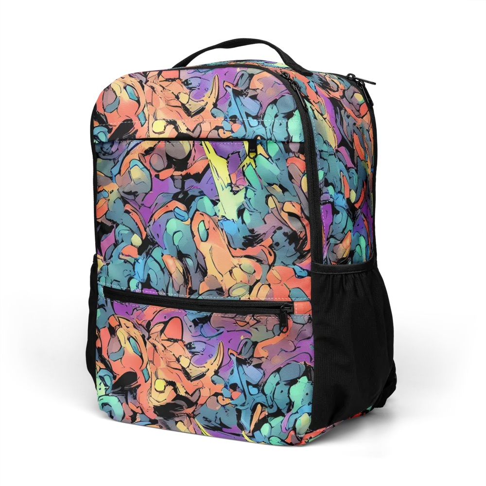 Prismatic Crush on Utility Backpack — Left Front
