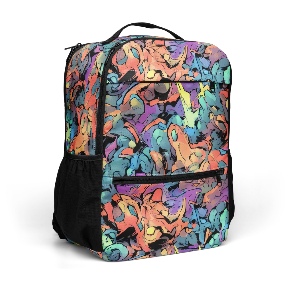 Prismatic Crush on Utility Backpack — Right Front