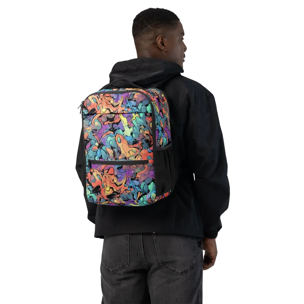 Prismatic Crush on Utility Backpack — Back