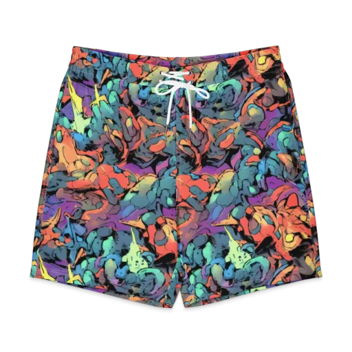 Prismatic Crush on a Men's Board Shorts