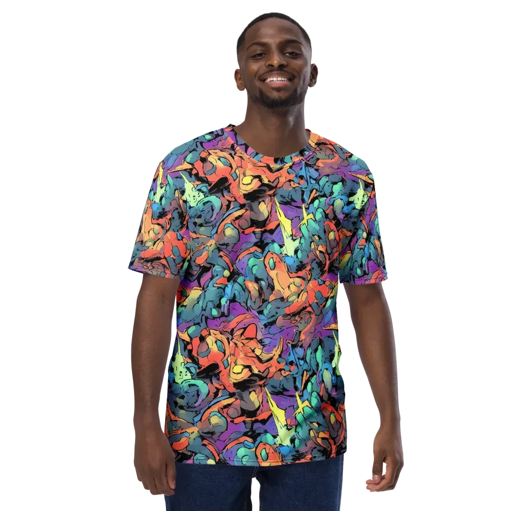 Prismatic Crush on Men's Crew Neck T-Shirt — Front