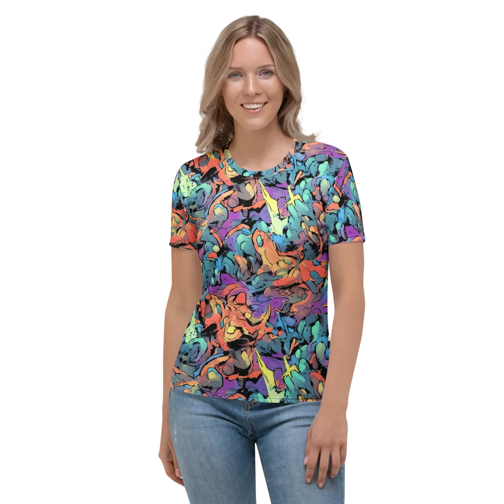 Prismatic Crush on Women's Crew Neck T-Shirt — Front