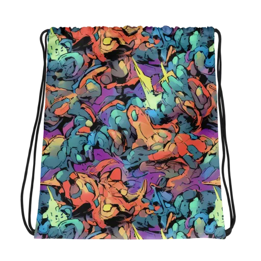 Prismatic Crush on a Drawstring Bag