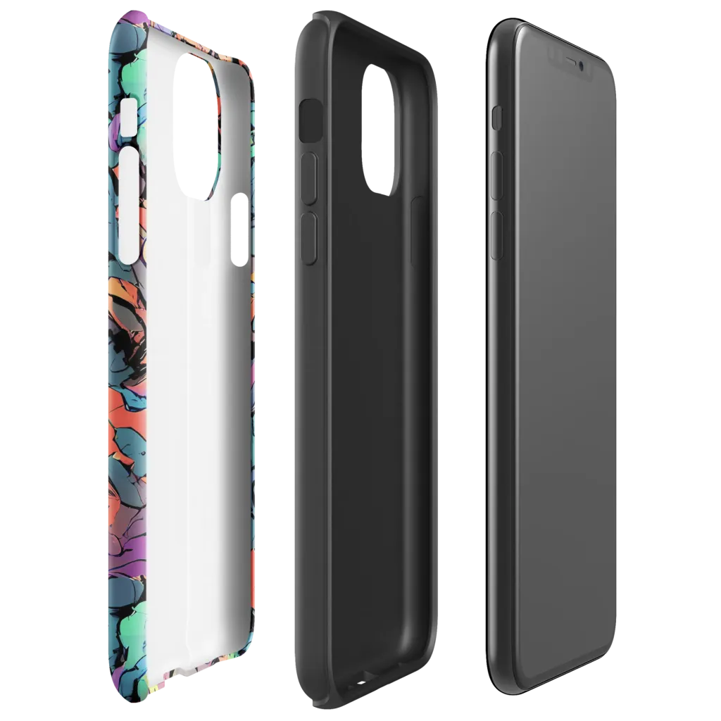 Prismatic Crush on Tough Case for iPhone® — Right