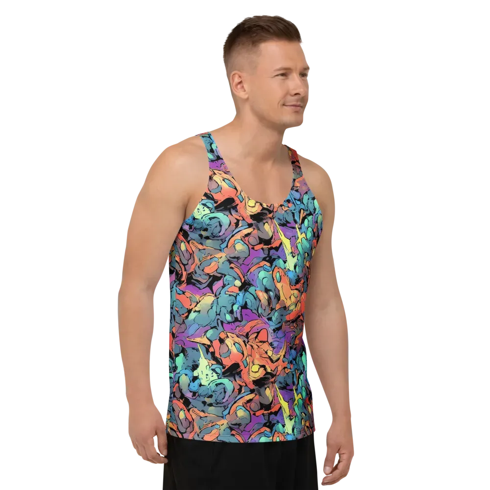 Prismatic Crush on Men's Tank Top — Right Front