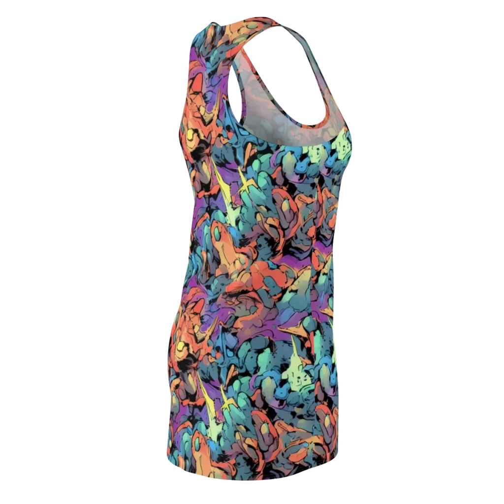 Prismatic Crush on Racerback Dress — Back Side