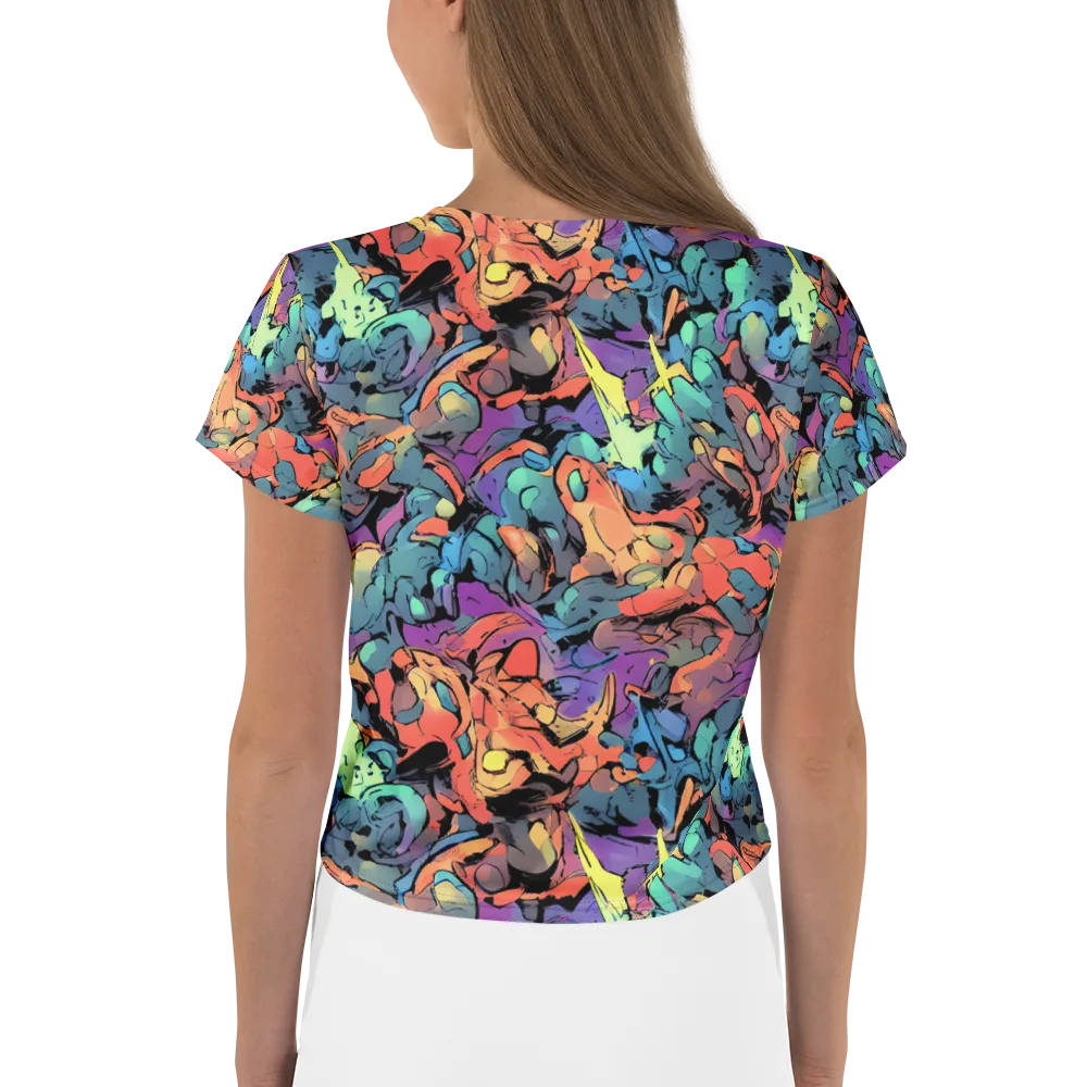 Prismatic Crush on Crop Tee — Back