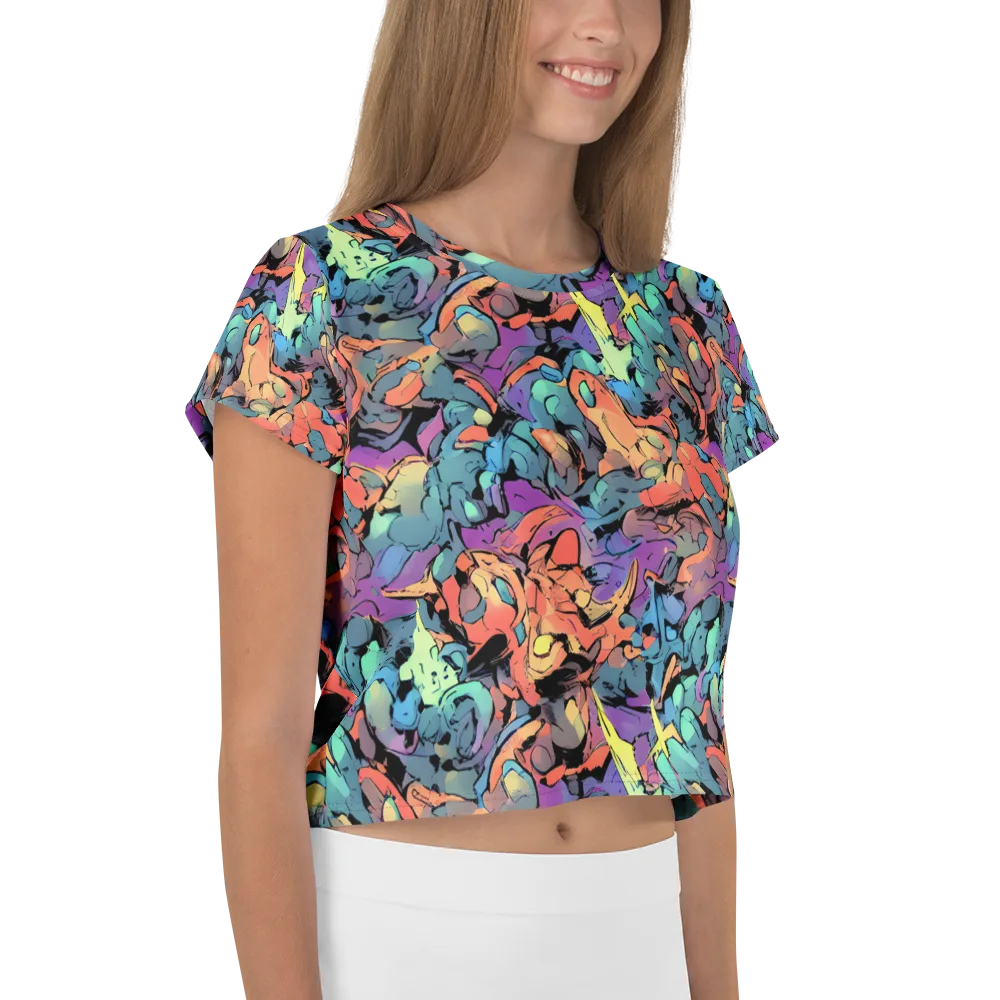 Prismatic Crush on Crop Tee — Right