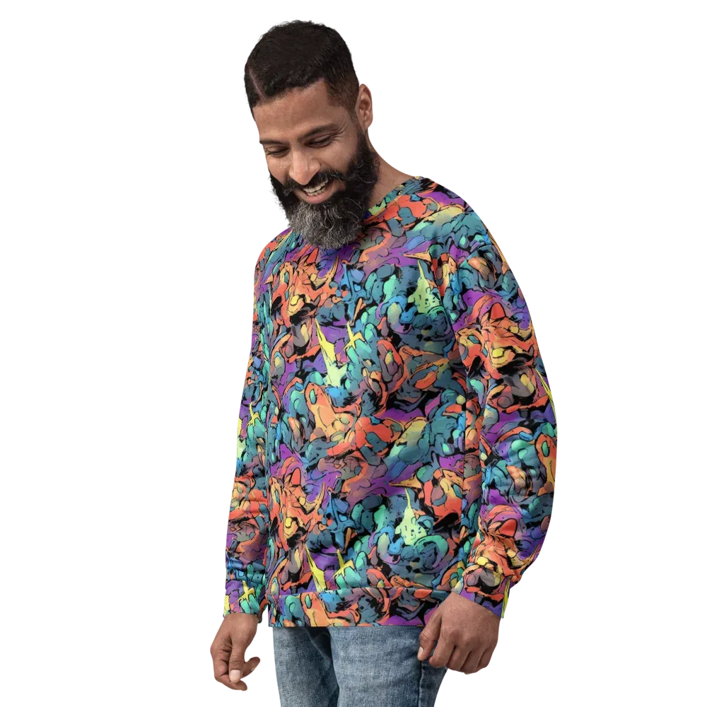Prismatic Crush on Sweatshirt — Left Front