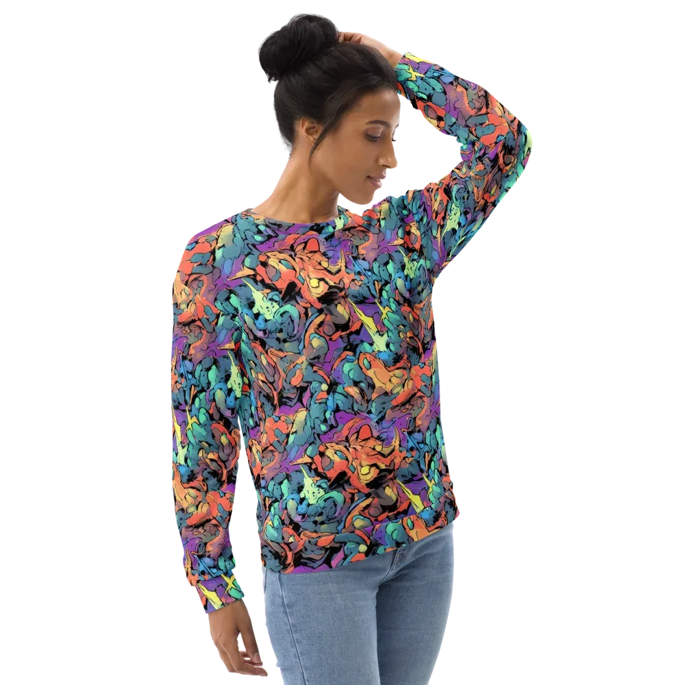 Prismatic Crush on Sweatshirt — Right Front