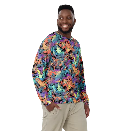 Prismatic Crush on a Sweatshirt