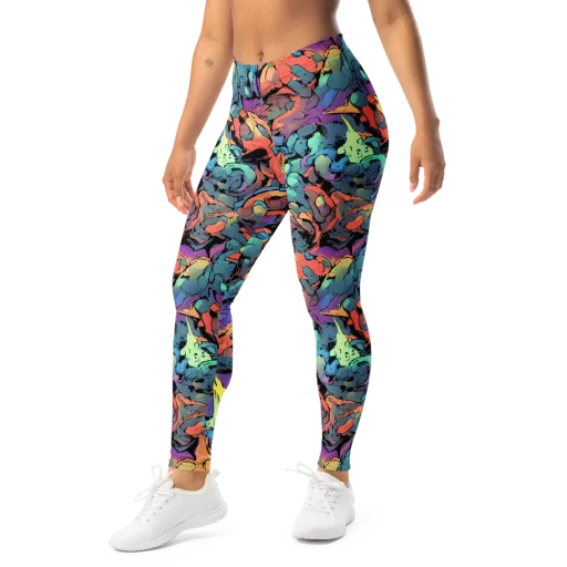 Prismatic Crush on a Leggings