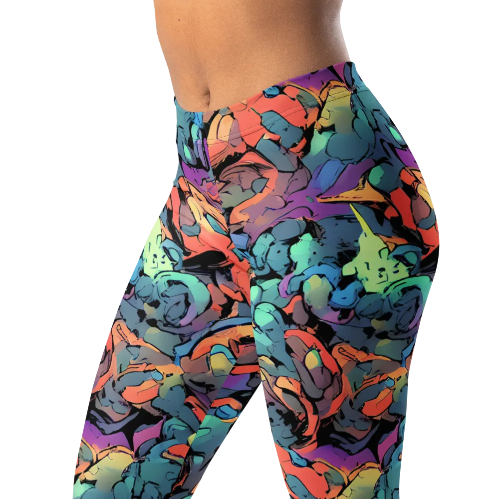 Prismatic Crush on Leggings — Left Front