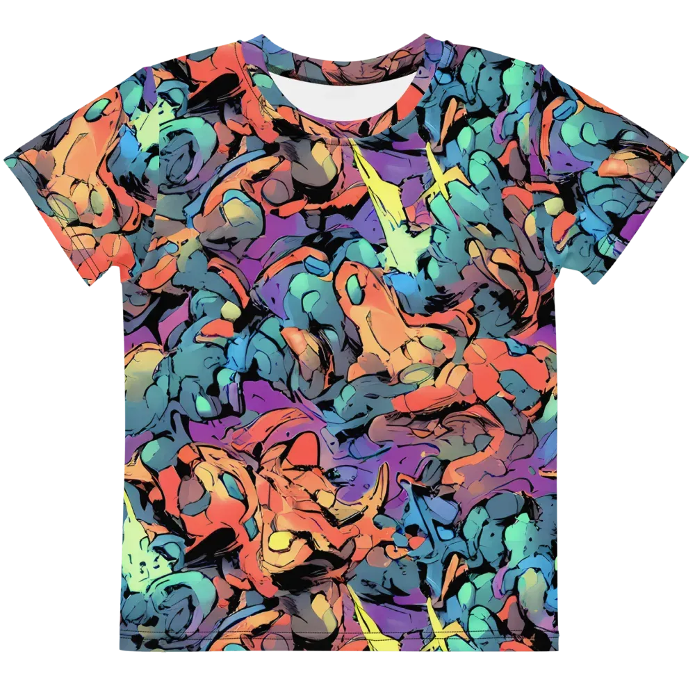 Prismatic Crush on Kids Crew Neck T-Shirt — Front