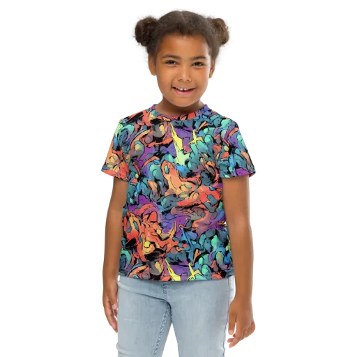 Prismatic Crush on a Kids Crew Neck T-Shirt