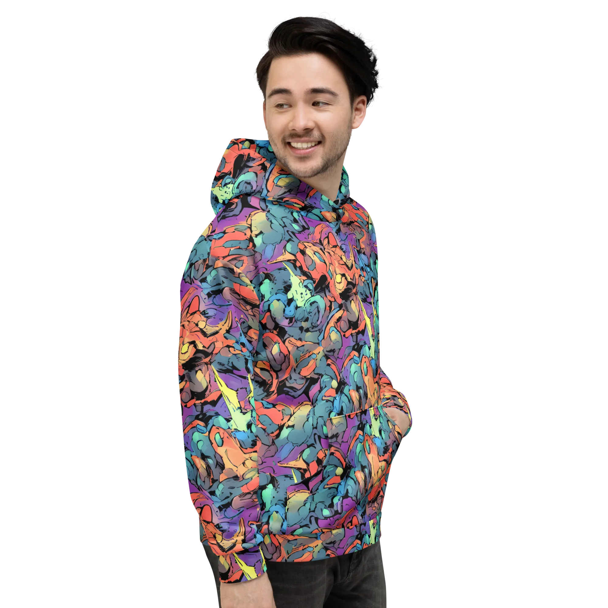 Prismatic Crush on Hoodie — Right