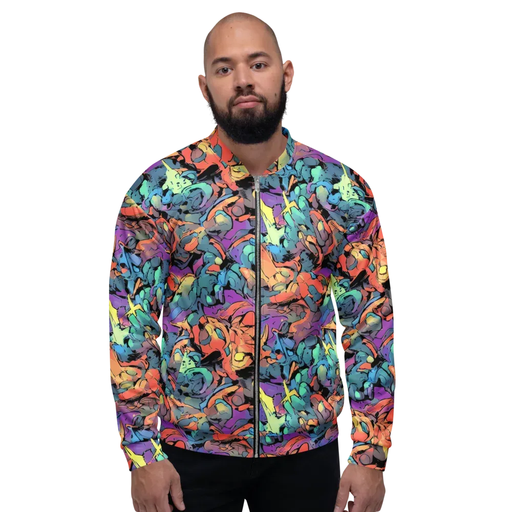 Prismatic Crush on Bomber Jacket — Front
