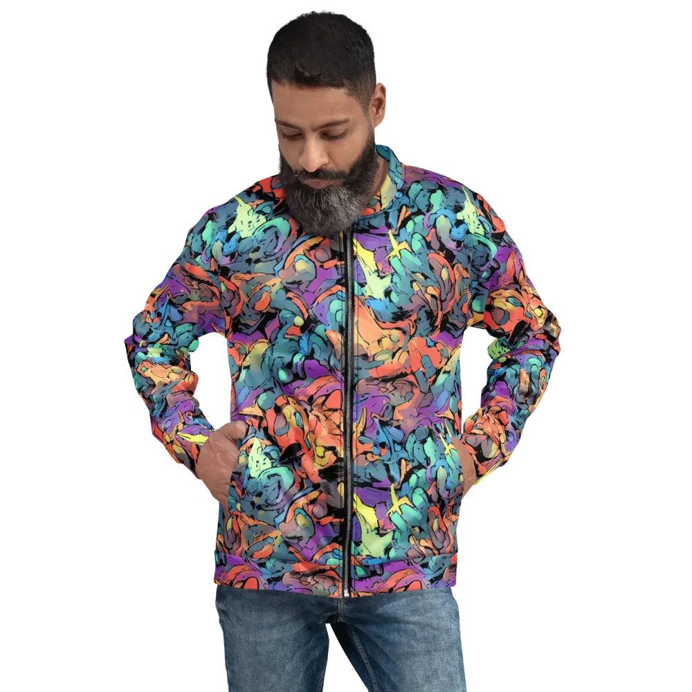 Prismatic Crush on Bomber Jacket — Front