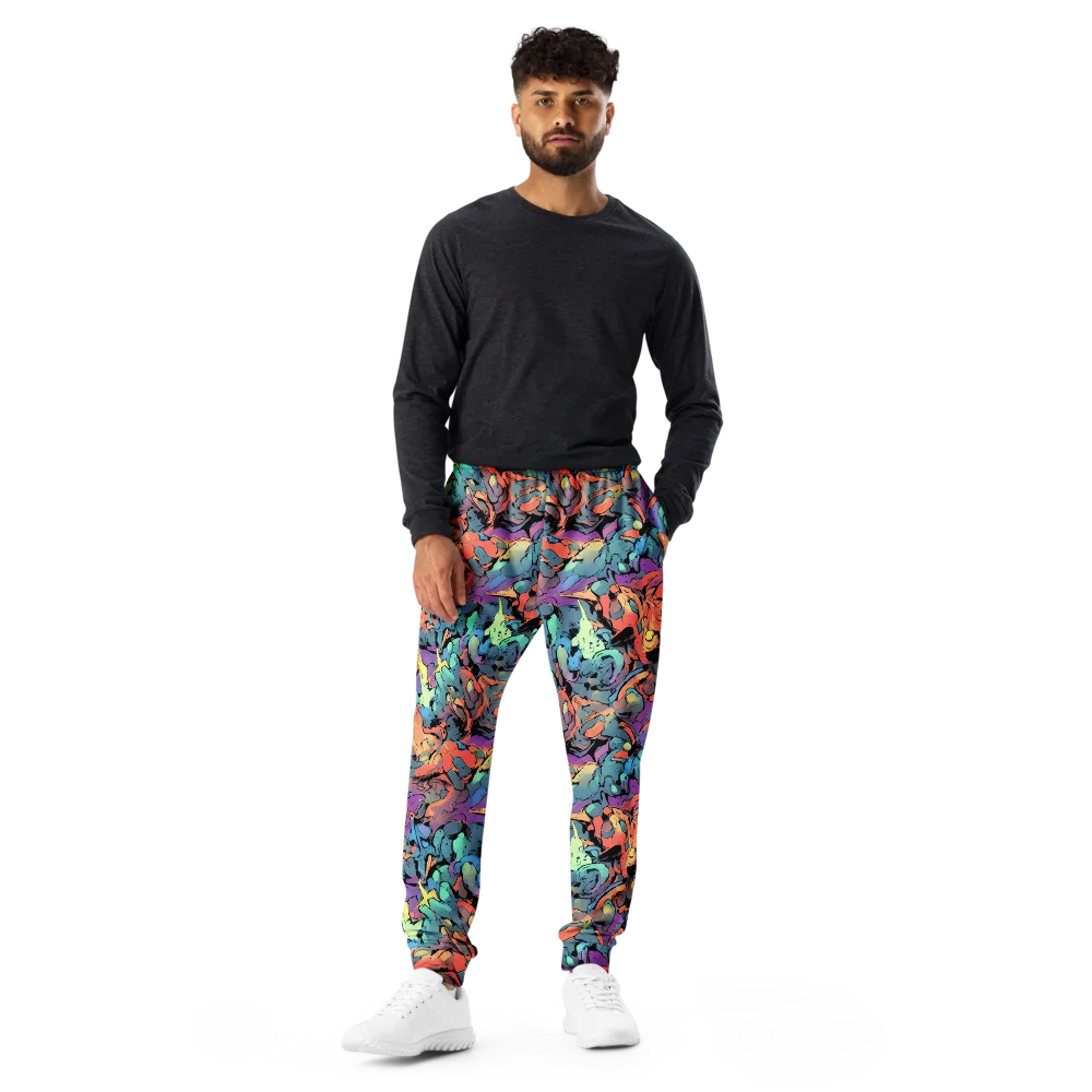 Prismatic Crush on Men's Joggers — Front