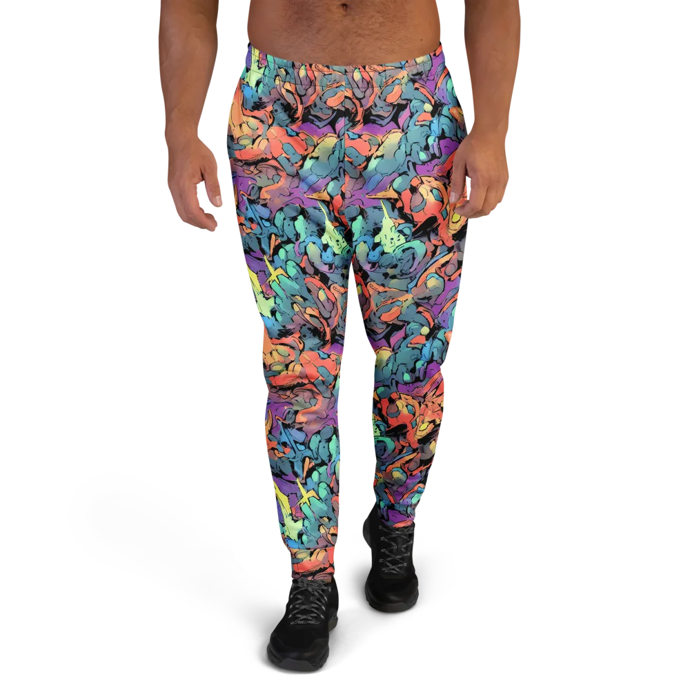 Prismatic Crush on Men's Joggers — Front