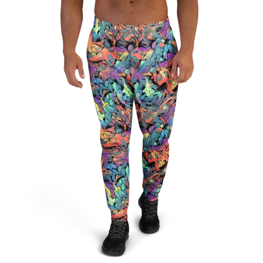 Prismatic Crush on a Men's Joggers