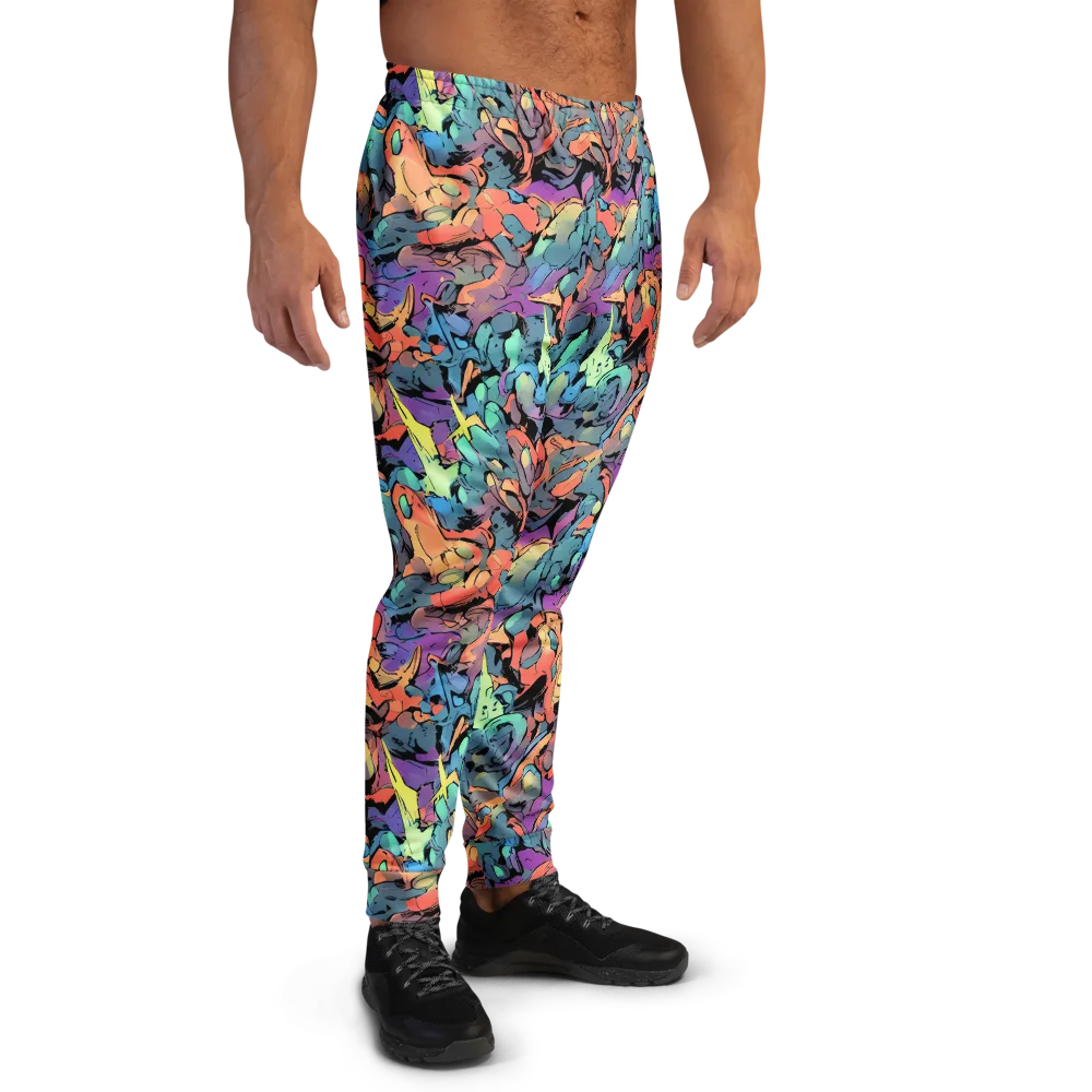 Prismatic Crush on Men's Joggers — Right