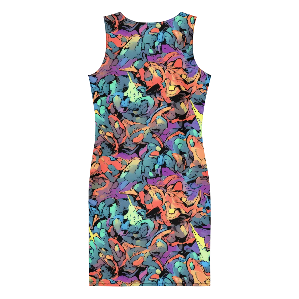 Prismatic Crush on Bodycon Dress — Back