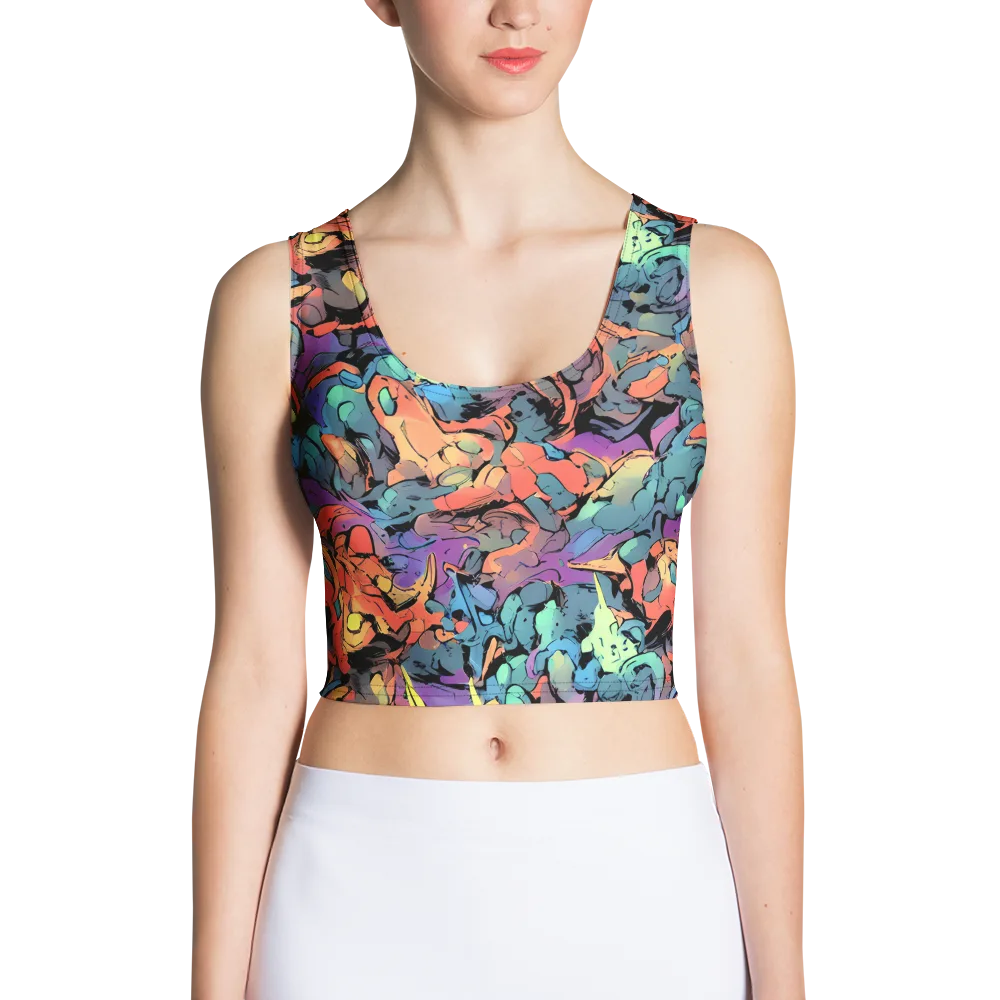 Prismatic Crush on Crop Top — Front